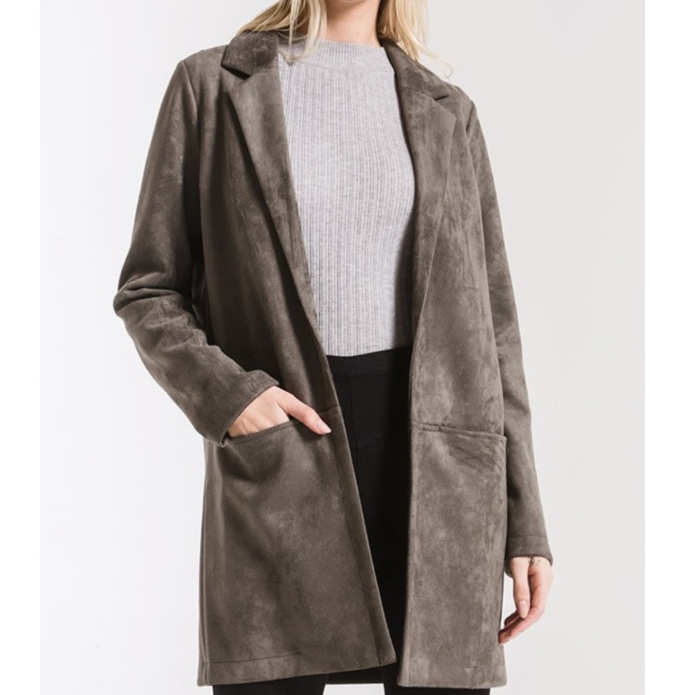 BOND FAUX SUEDE COAT BY RAG POETS